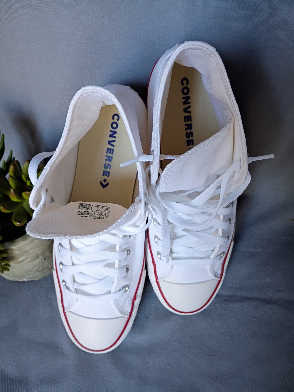Converse Chuck Taylor All Star Classic Men's High Top White Sneakers -Size 8.5 - Picture 5 of 10